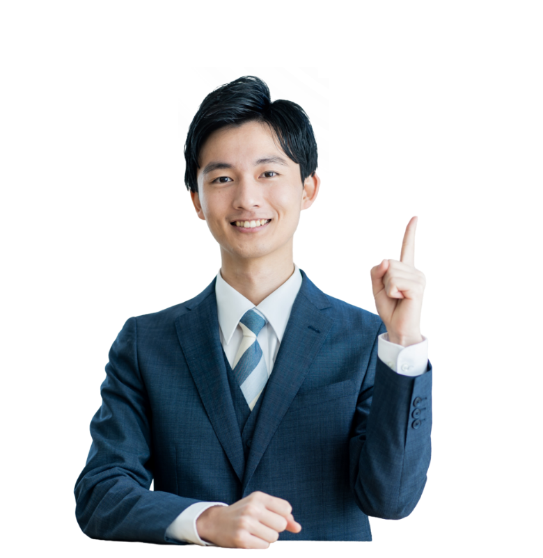 転職成功者のビジネスマン